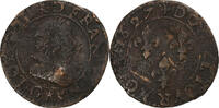 France Double Tournois Louis XIII, Paris, Copper -