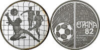 Spain Medaille Football Worldcup in Spain, Silver, Proof -