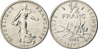 France 1/2 Franc Semeuse, MDP, série FDC, Nickel -