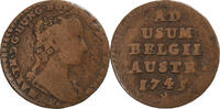 Austrian Netherlands Liard Maria Theresa, Bruges, Copper -