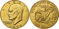 United States Dollar Eisenhower, Philadelphia, golden, Copper-Nickel -