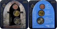 San Marino Set 2cts, 20 cts, 2 Euro Coin card, Rome -