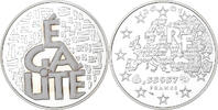 France 6,55957 Francs Egalité, MDP, Proof, Colorized, Silver -
