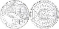 France 10 Euro Corse, MDP, Silver -