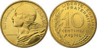 France 10 Centimes Marianne, MDP, série FDC, Aluminum-Bronze -