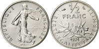 France 1/2 Franc Semeuse, MDP, série FDC, Nickel -