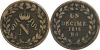 France Decime Napoleon I, Strasbourg, Bronze -
