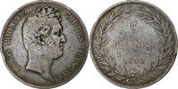 France 5 Francs Louis-Philippe I, Paris, Silver, Gadoury:675 -