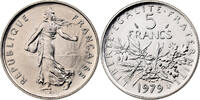 France 5 Francs Semeuse, MDP, série FDC, Copper-Nickel Plated Nickel -