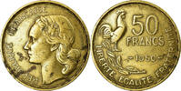France 50 Francs Coin, Guiraud, Aluminum-Bronze, KM:918.1 -