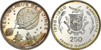 Guinea 250 Francs Moon Landing, Proof, Silver -