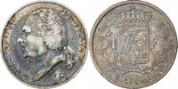 France 1 Franc Louis XVIII, La Rochelle, Silver, Gadoury:449 -