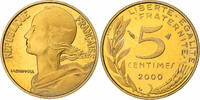 France 5 Centimes Marianne, MDP, Proof, Bronze-Aluminium -