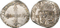 France 1/4 Ecu de Béarn Louis XIII, Pau, Silver, Gadoury:30 -