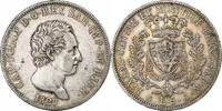 Kingdom of Sardinia 5 Lire Carlo Felice, Genoa, Silver -
