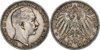 Kingdom of Prussia 3 Mark Wilhelm II, Berlin, Silver, KM:527 -