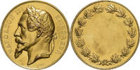 France Medaille Napoléon III, Copper Gilt, Oudiné -