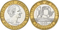 France 10 Francs Montesquieu, MDP, Pattern, Cupro-aluminium-nickel -