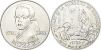 France Medaille Mozart et la Marquise de Pompadour, MDP, Silver -