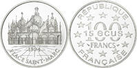 France 100 Francs-15 Ecus Saint Mark Square, MDP, Proof, Silver -