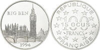 France 100 Francs-15 Ecus Big Ben, MDP, Proof, Silver, KM:1070 -