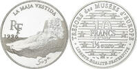 France 10 Francs-1.5 Euro La Maja vestida, MDP, Proof, Silver -