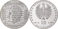 Germany 10 Euro Konrad Zuse, Karlsruhe, Silver, KM:289 -
