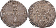 France 1/4 Ecu Henri IV, Bordeaux, Silver, Gadoury:597 -