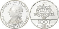 France 100 Francs 1987 MDP Lafayette, MDP, Proof, Silver, Gadoury:902 MS(63)