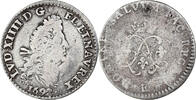 France 4 Sols aux 2 L Louis XIV, Tours, Silver, Gadoury:106 -