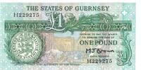 Guernsey 1 Pound Banknote, KM:48b -