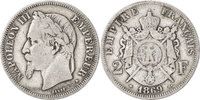 France 2 Francs Coin, Napoleon III, Napoléon III, Paris -