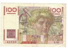 France 100 Francs Jeune Paysan, R.95, Fayette:28.8, KM:128a -