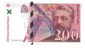 France 200 Francs Eiffel, T038702192, Fayette:75.3a, KM:159b -