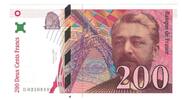 France 200 Francs Eiffel, D035094987, Fayette:75.02, KM:159a -