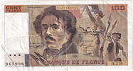 France 100 Francs Delacroix, H.219, Fayette:69bis.7 -