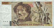 France 100 Francs Delacroix, N.188, Fayette:69bis.2e1 -