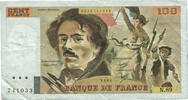 France 100 Francs Delacroix, N.89, Fayette:69bis.2b -