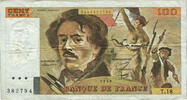 France 100 Francs Delacroix, T.18, Fayette:69.2c -
