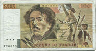 France 100 Francs Delacroix, D.146, Fayette:69.13C -