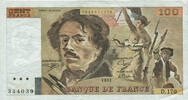 France 100 Francs Delacroix, D.170, Fayette:69bis.3a1 -