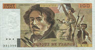 France 100 Francs Delacroix, X.172, Fayette:69BIS.3A4 -
