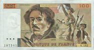 France 100 Francs Delacroix, V.182, Fayette:69bis.3b2 -