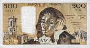 France 500 Francs 1976 Pascal, V.64, Fayette:71.15 VF(30-35)