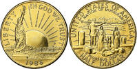 United States Half Dollar U.S. Mint, Copper-Nickel Gilt, KM:212 -