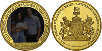 United Kingdom Medaille Prince George Alexander Louis of Cambridge, Copper Gilt -