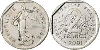 France 2 Francs Semeuse, Paris, Série FDC.BU, Nickel -