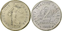 France 2 Francs Coin, Semeuse, Paris, BU, Nickel, KM:942.1 -