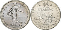 France 1/2 Franc Semeuse, Paris, série FDC, Nickel -