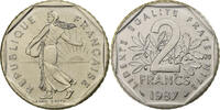 France 2 Francs Coin, Semeuse, Paris, BU, Nickel, KM:942.1 -